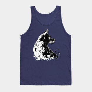 gray fire dog Tank Top